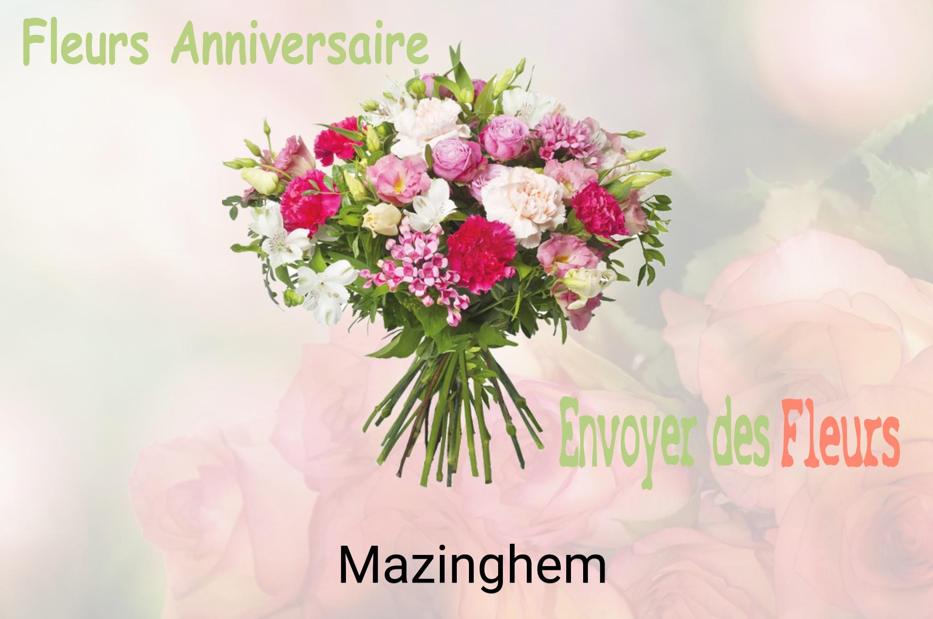 Bouquet de fleurs d’anniversaire livré à Mazinghem