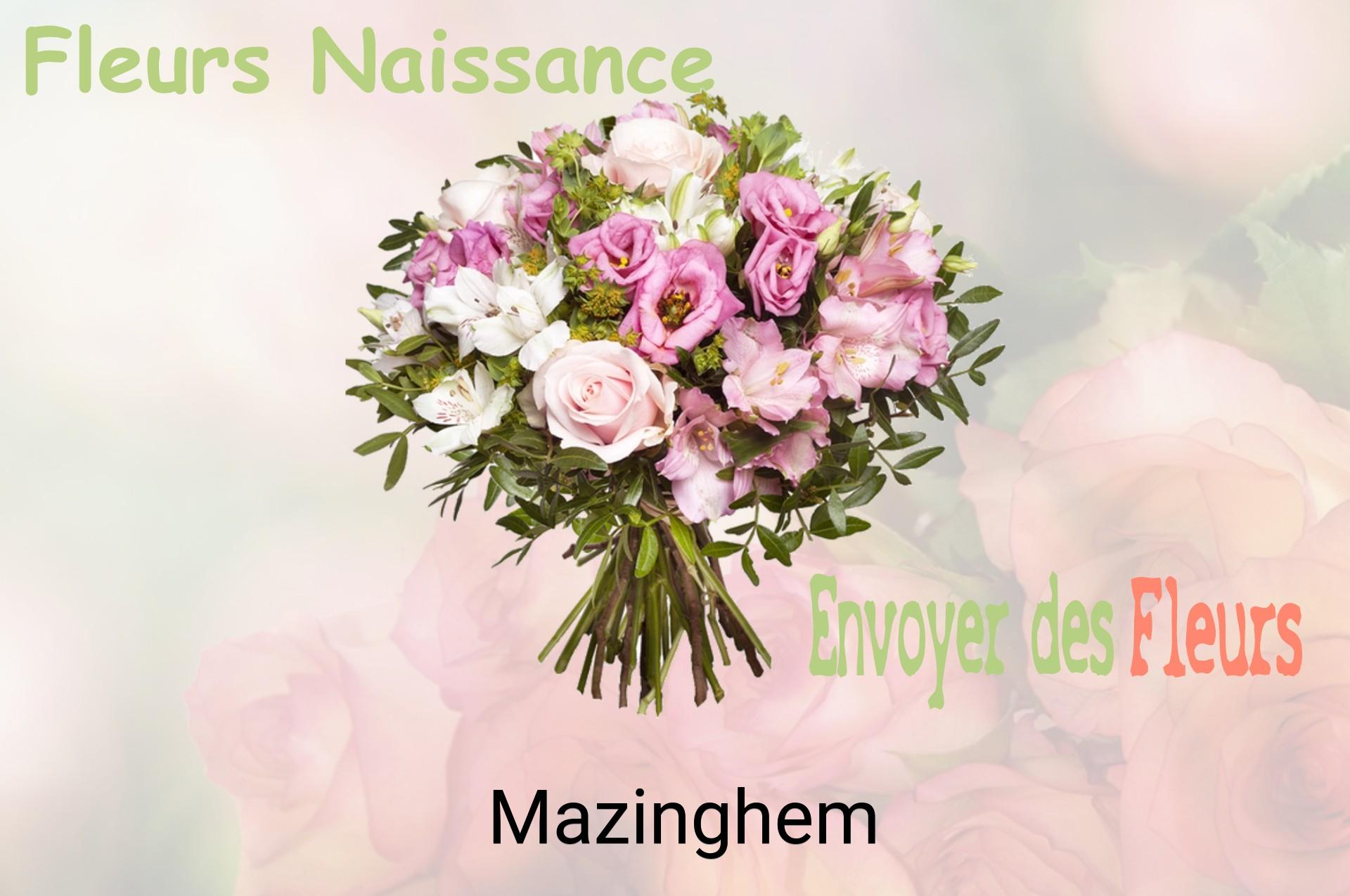 Bouquet de fleurs de naissance livré à Mazinghem